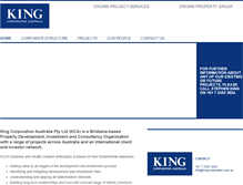 Tablet Screenshot of kingcorporation.com.au